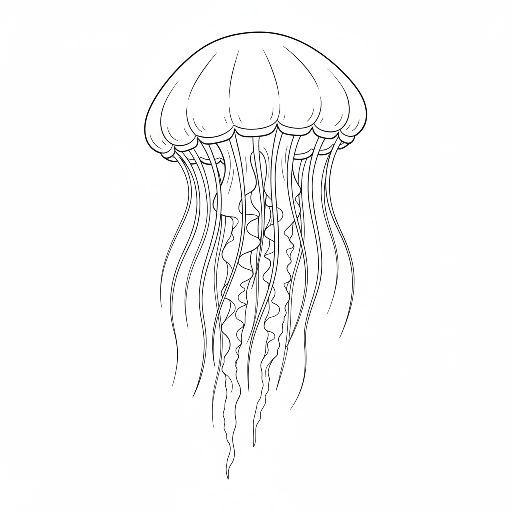 coloriage-meduse Page 4