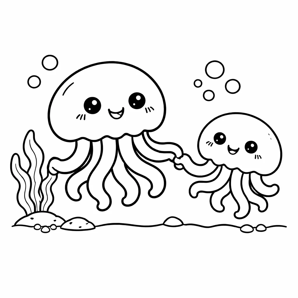 coloriage-meduse Page 6