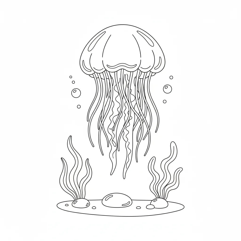 coloriage-meduse Page 7