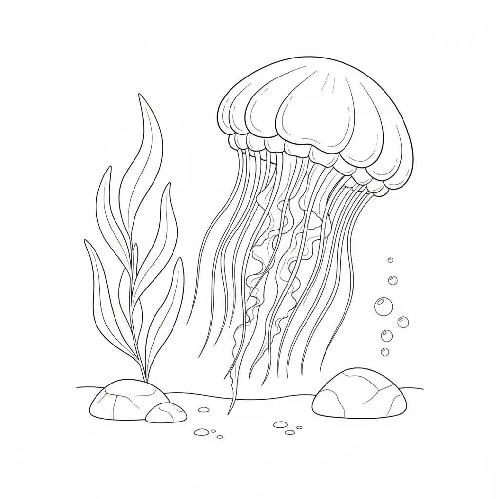 coloriage-meduse Page 8