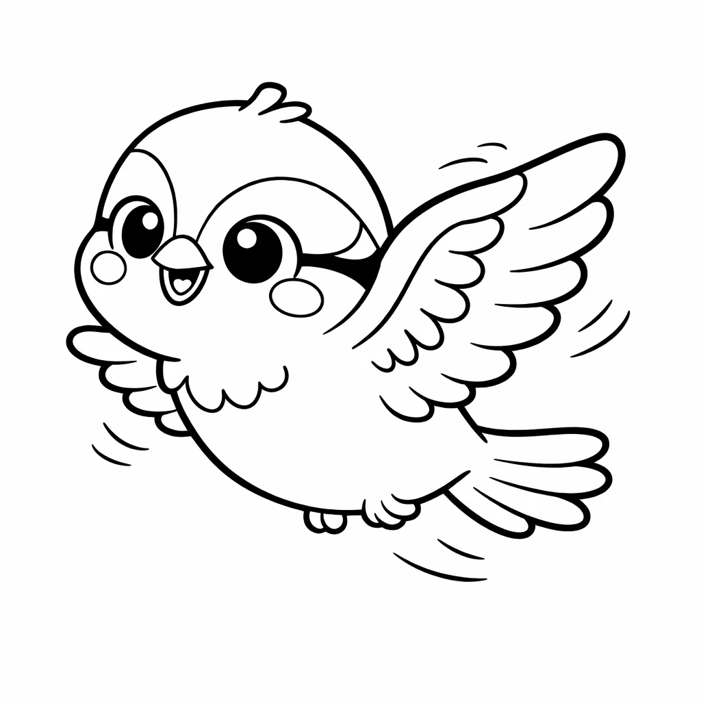 coloriage-mesange Page 3