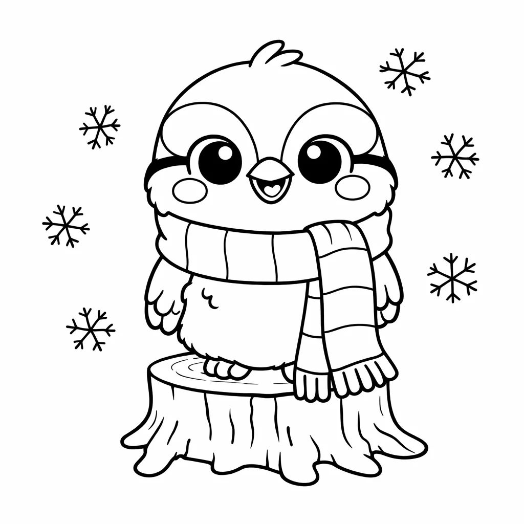 coloriage-mesange Page 6