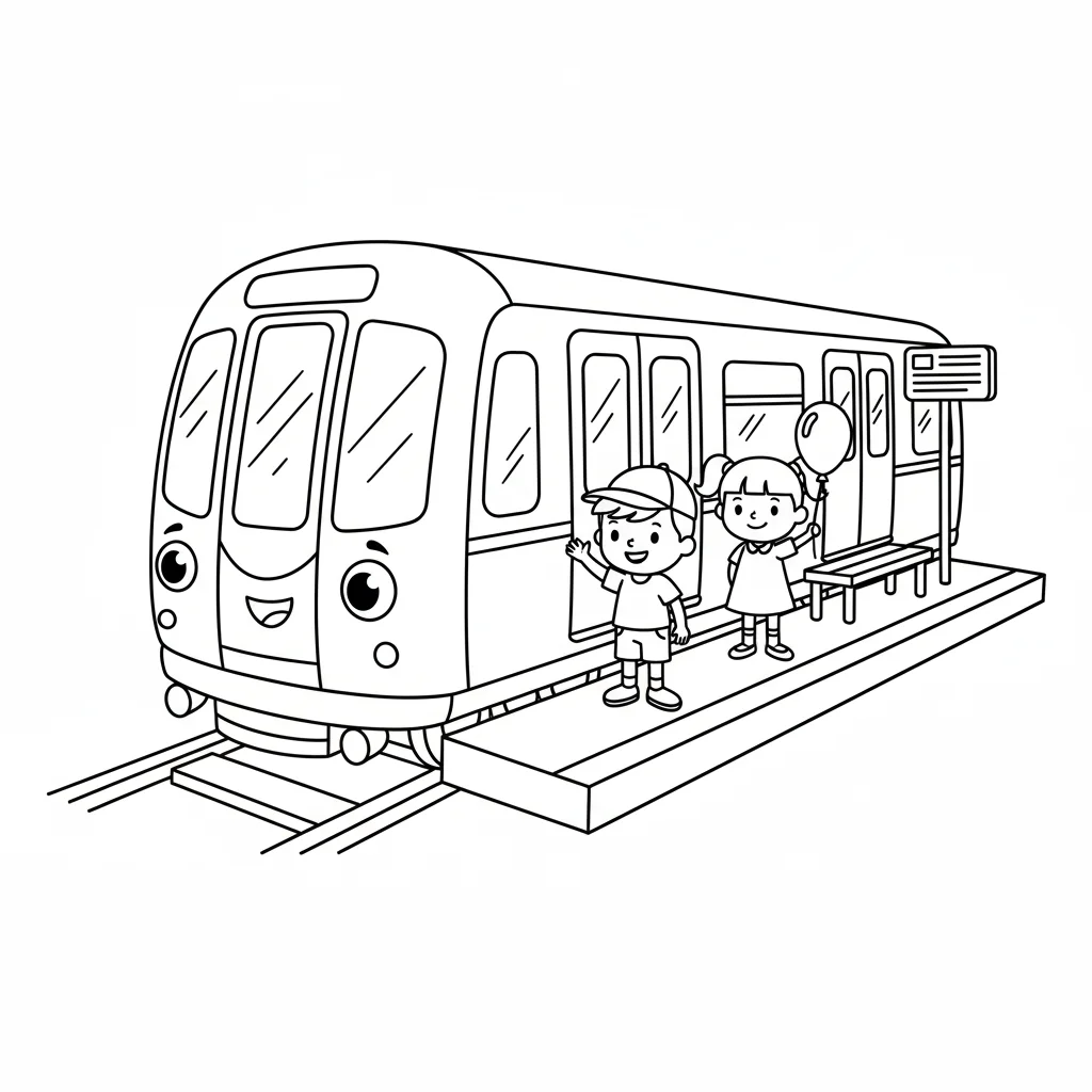 coloriage-metro Page 13