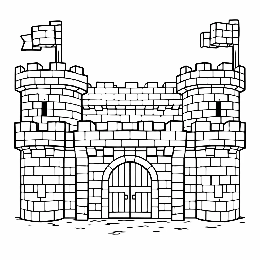 coloriage-minecraft Page 13