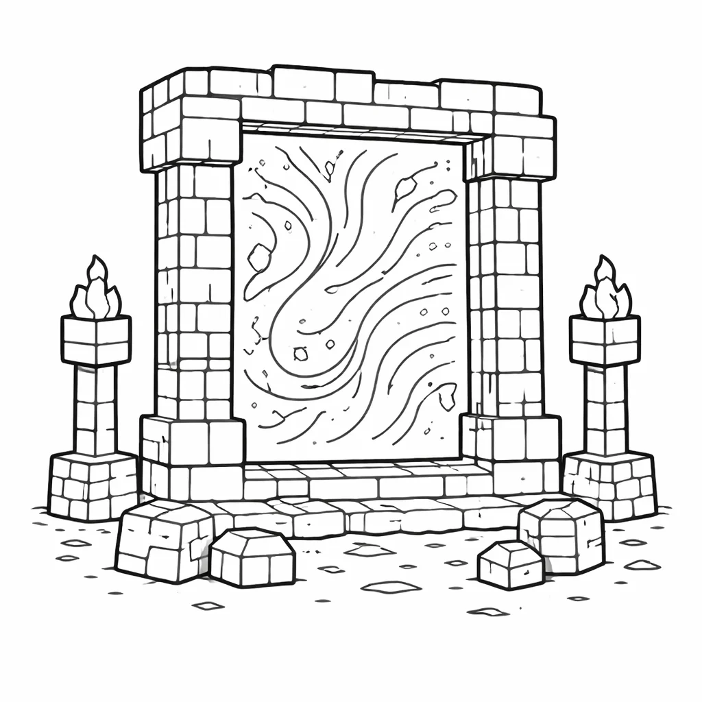 coloriage-minecraft Page 15