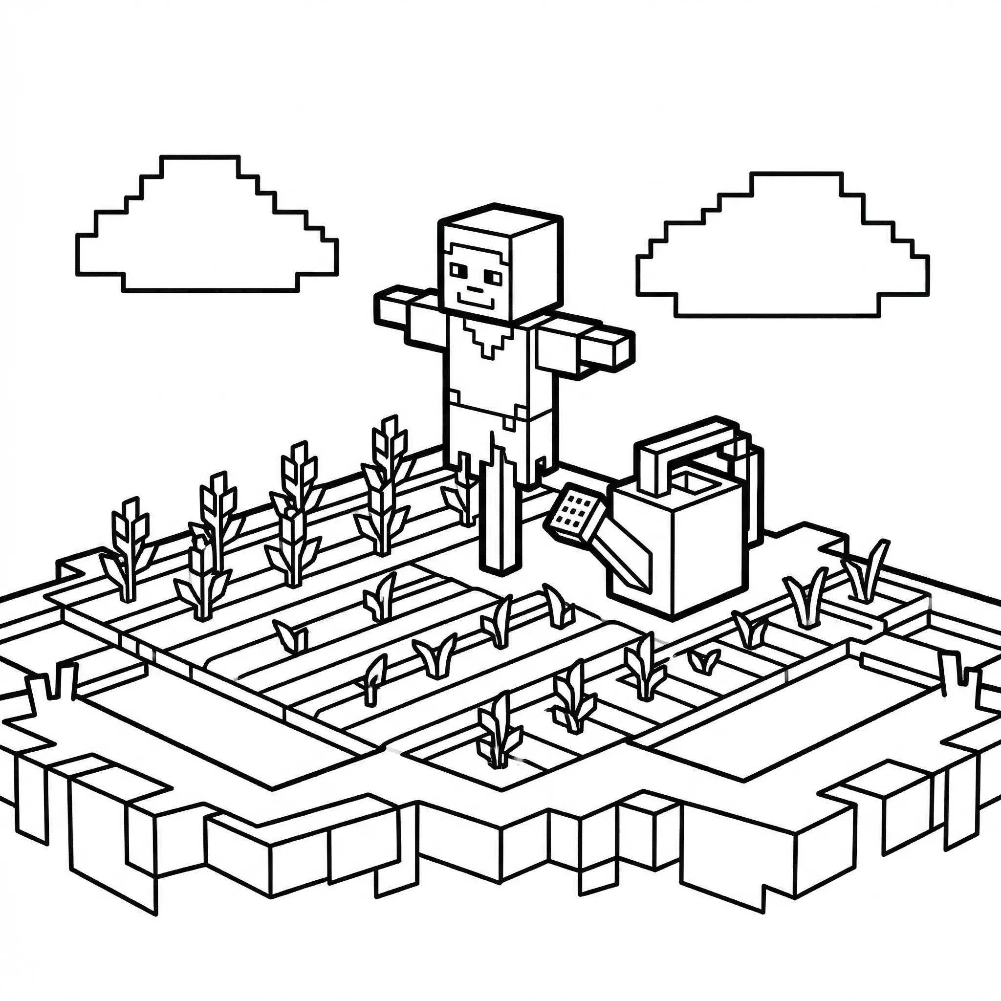 coloriage-minecraft Page 6