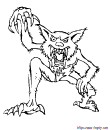 Coloriage de loup garou | Toupty.com