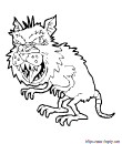 Coloriage Monstre tigre de tasmanie | Toupty.com