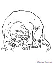 Coloriage Monstre terrifiant | Toupty.com