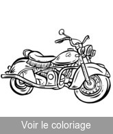 coloriage moto de route