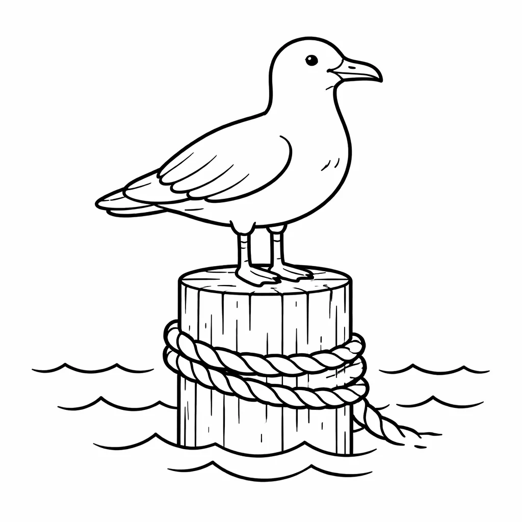 coloriage-mouette Page 8