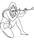 créature féminine jouant de la flute
