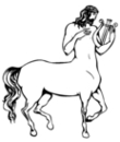 Un centaure avec une lyre
