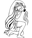 Une femme portant une jarre