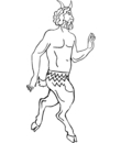 coloriage Satyre
