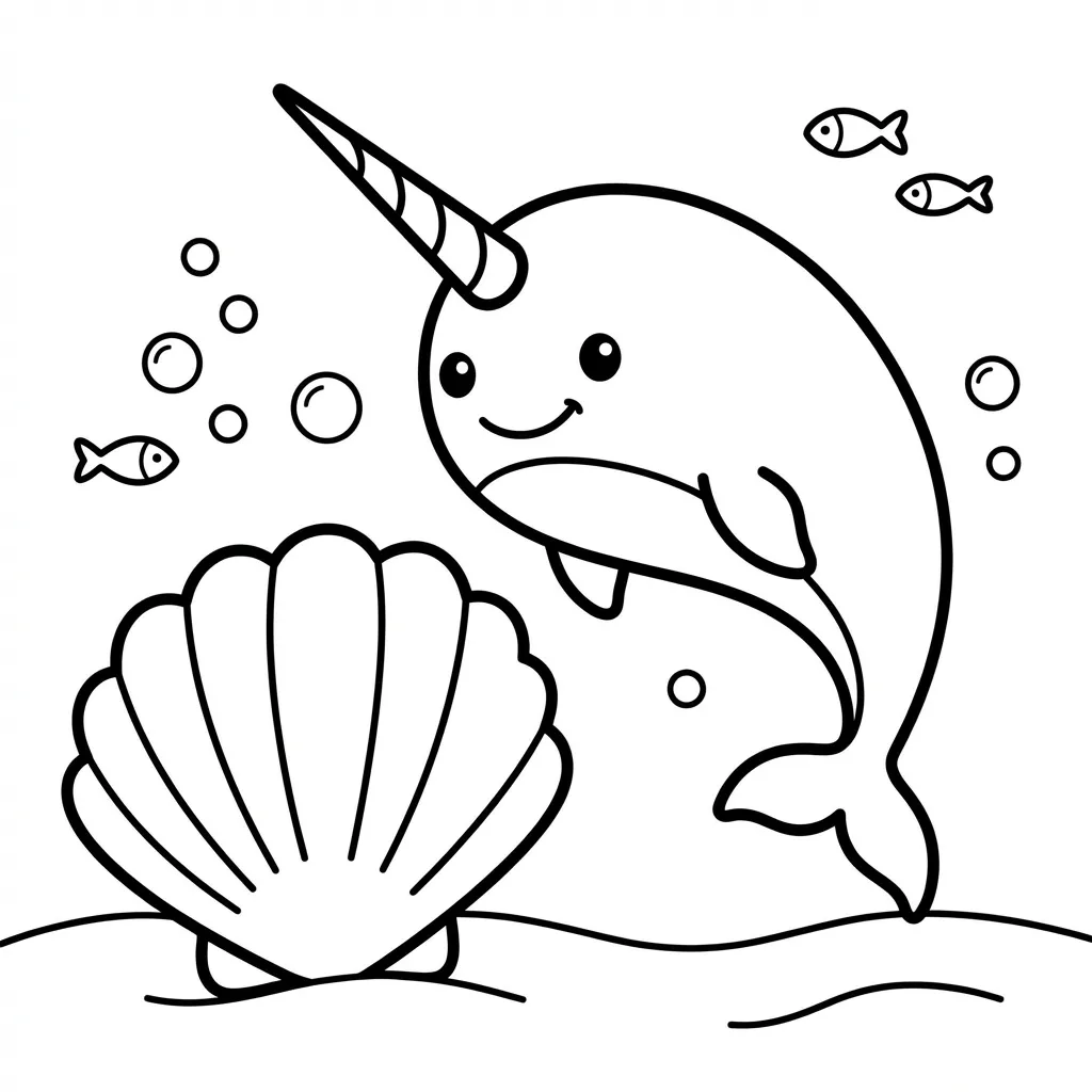 coloriage-narval Page 13