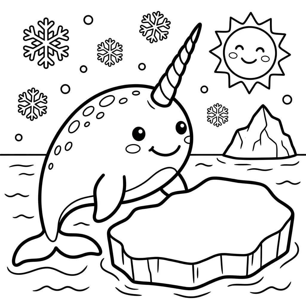 coloriage-narval Page 14