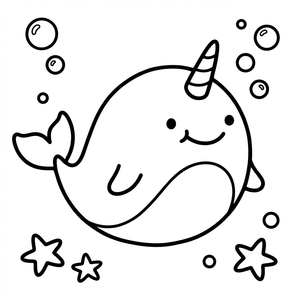 coloriage-narval Page 15