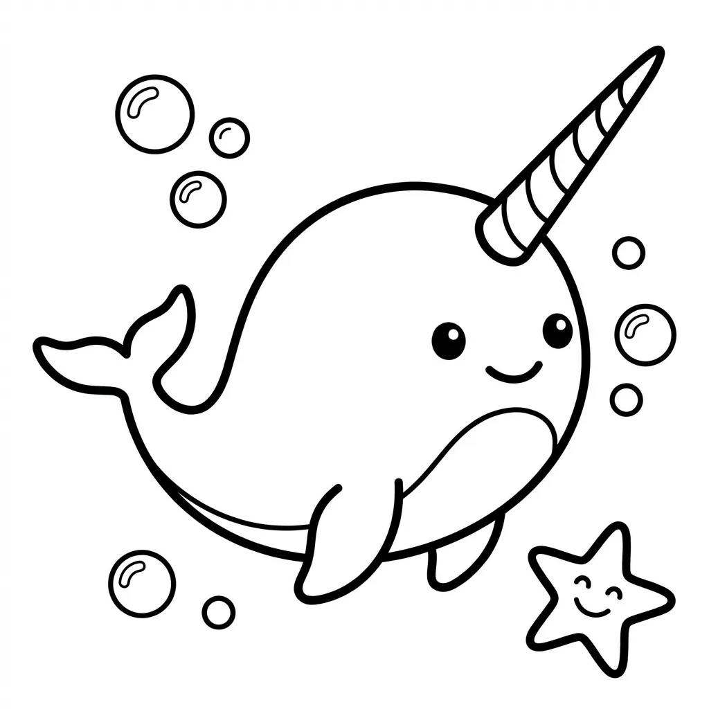 coloriage-narval Page 16