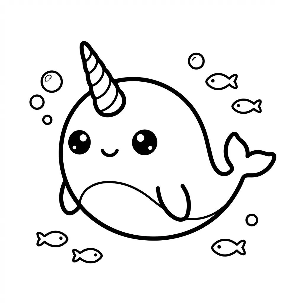 coloriage-narval Page 2