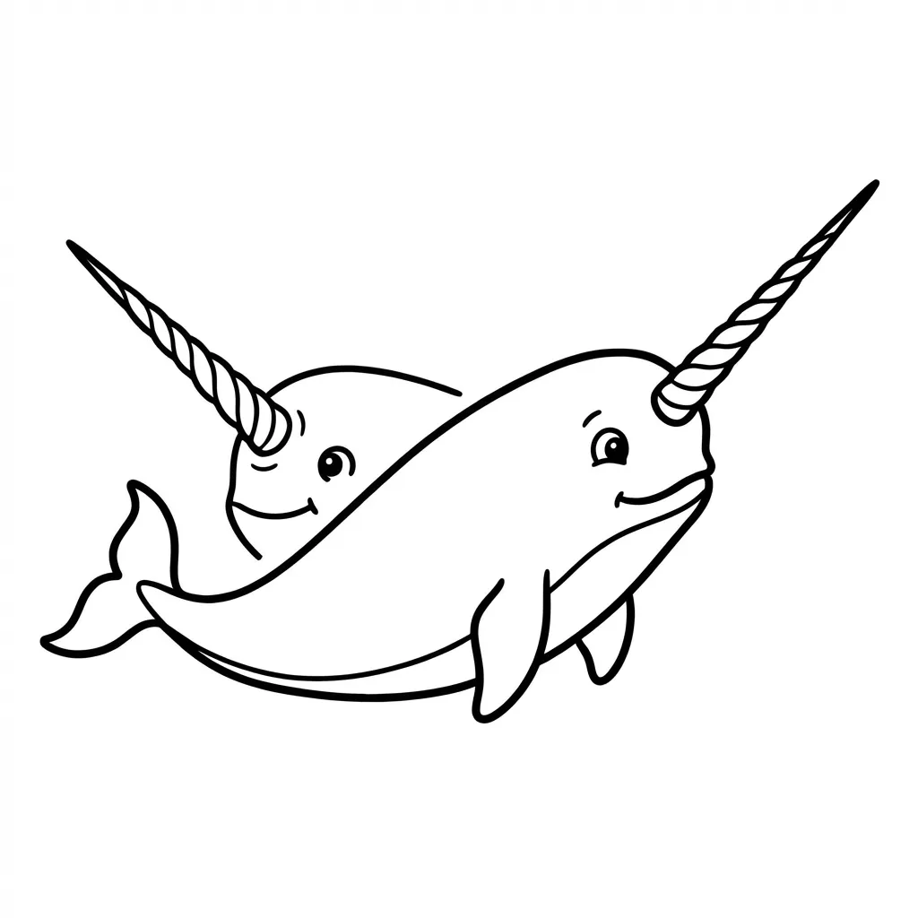 coloriage-narval Page 4