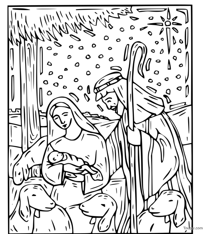 coloriage-nativite Page 15