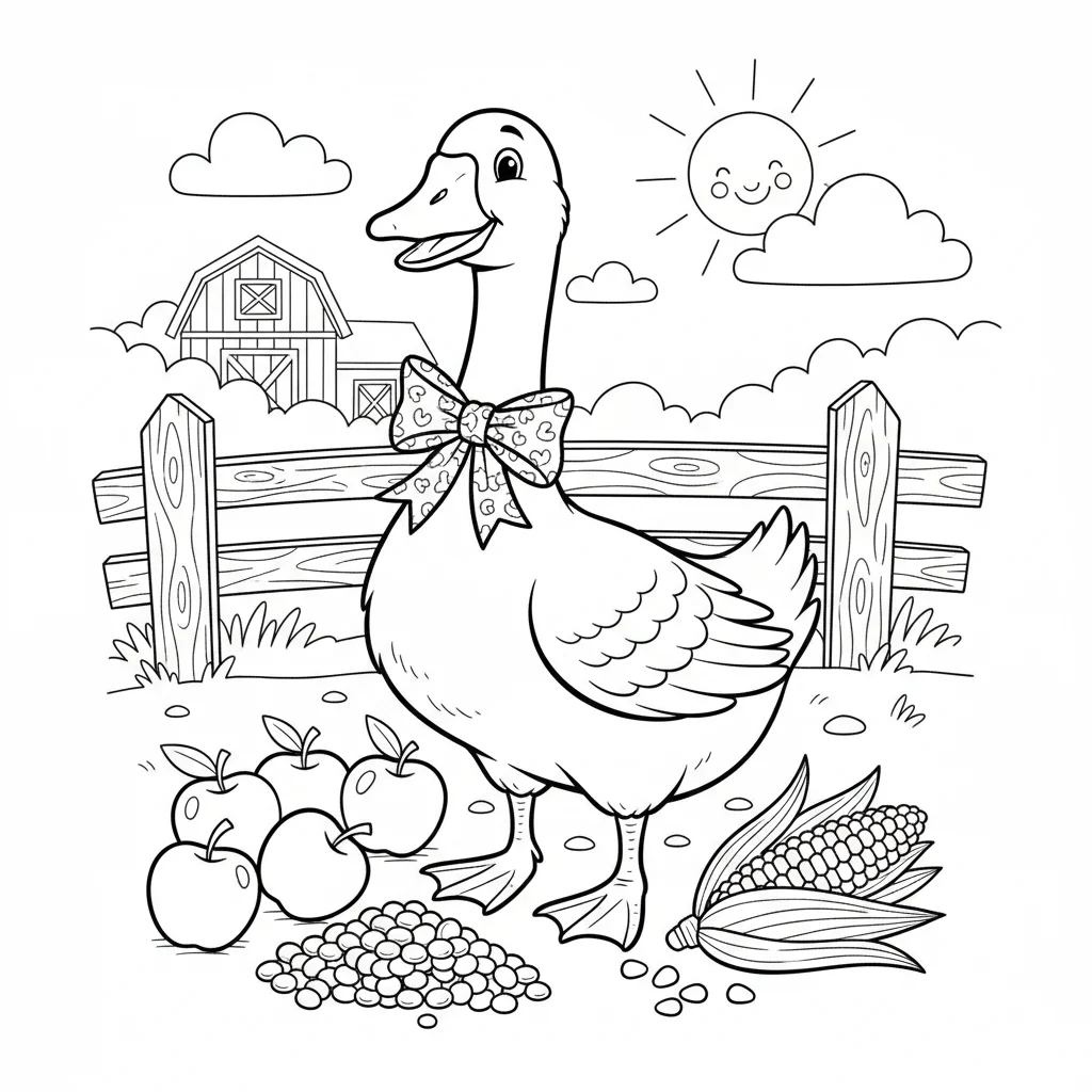 coloriage-oie Page 14