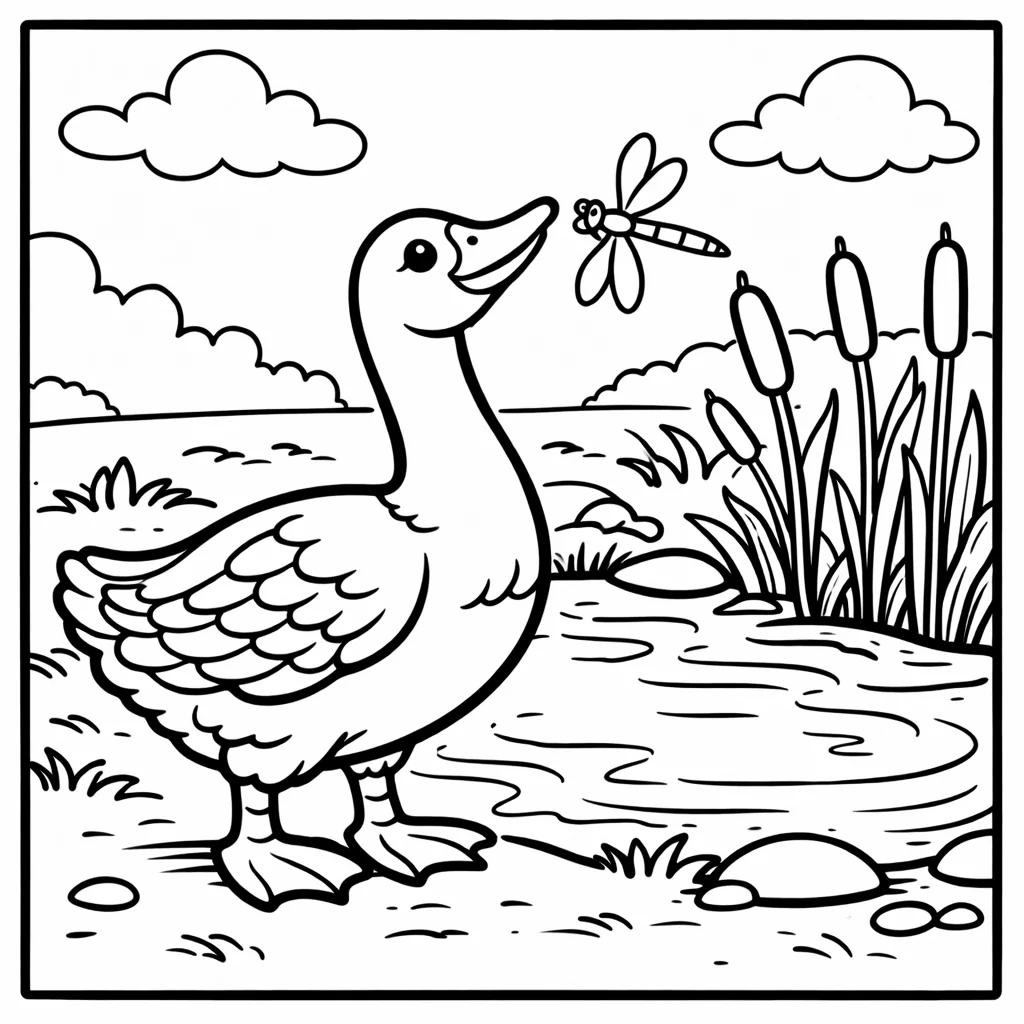 coloriage-oie Page 15