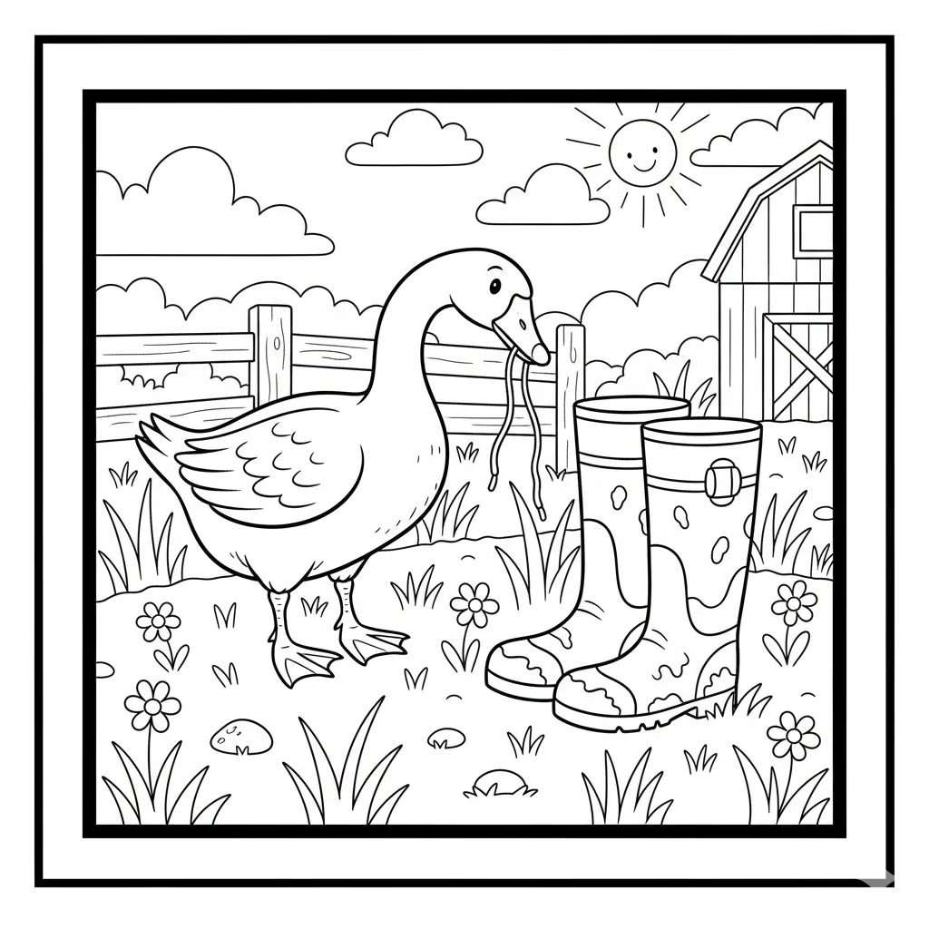 coloriage-oie Page 3