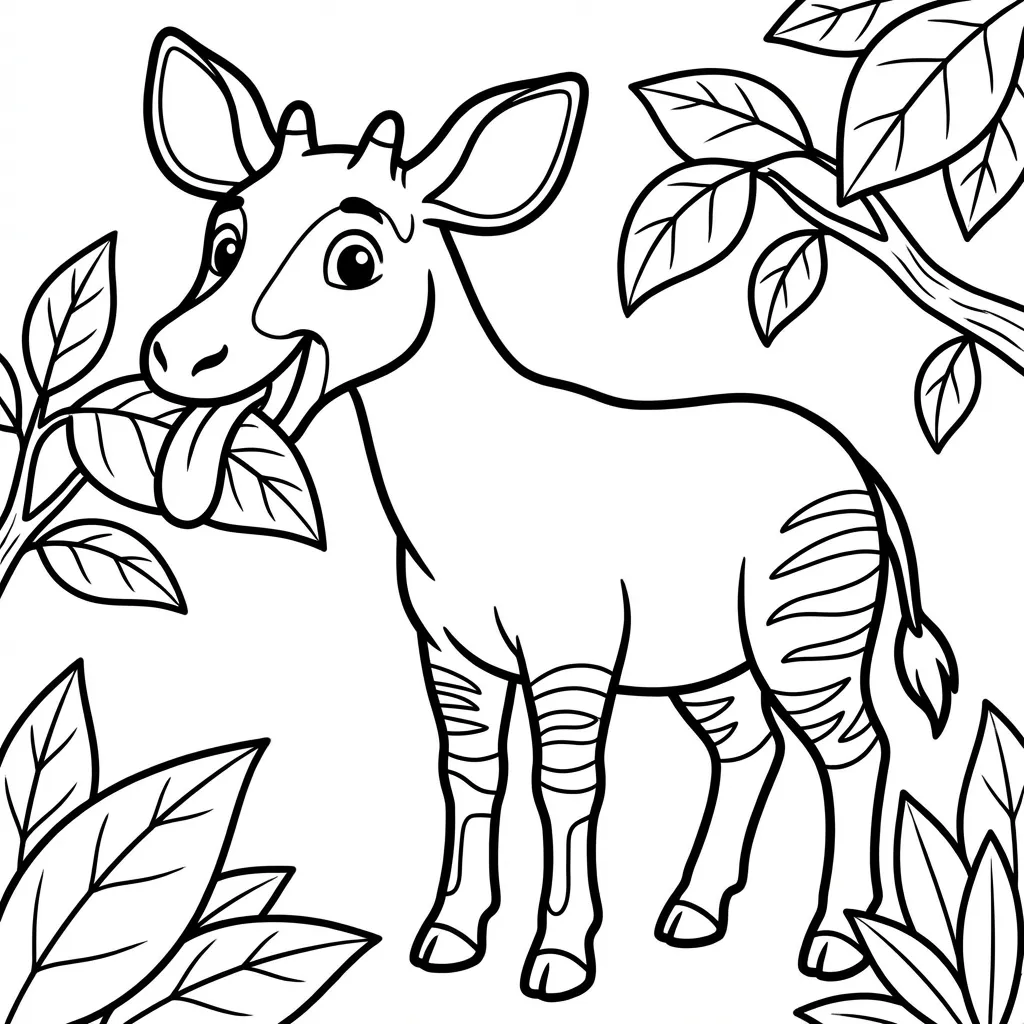 coloriage-okapi Page 10