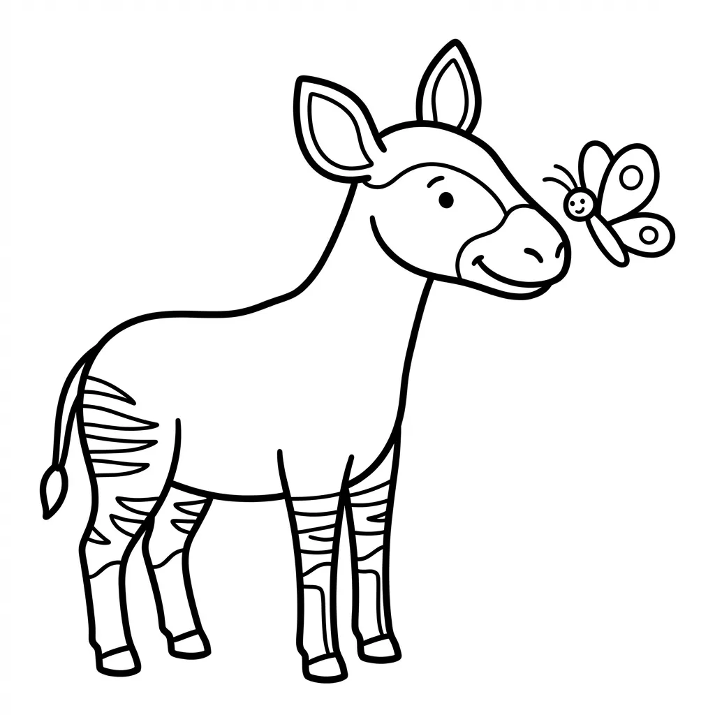 coloriage-okapi Page 13