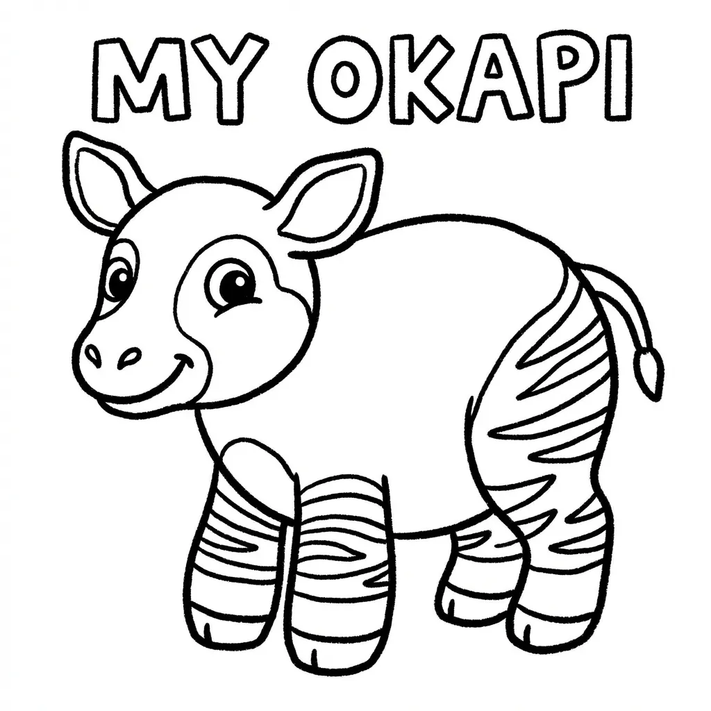 coloriage-okapi Page 15