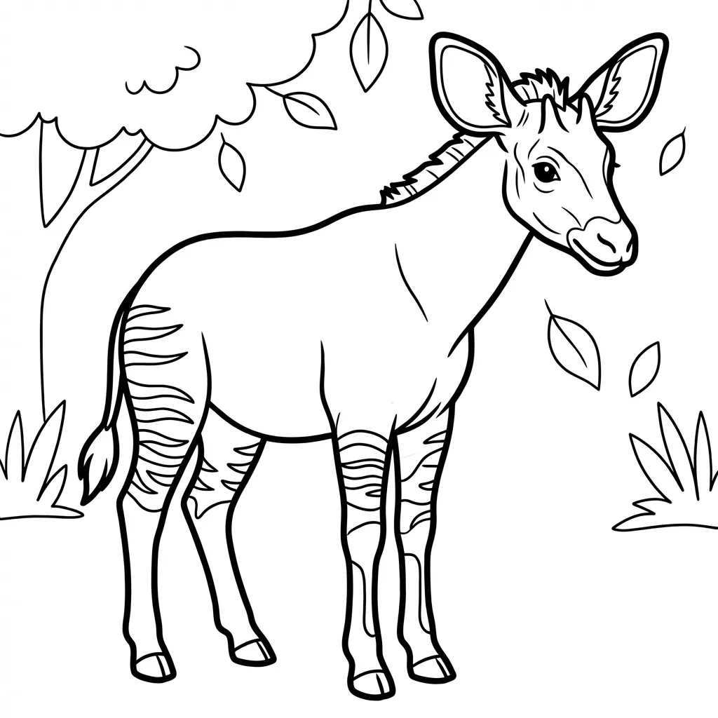 coloriage-okapi Page 16
