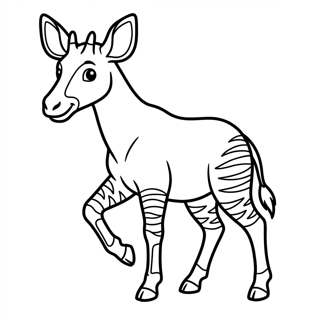 coloriage-okapi Page 5