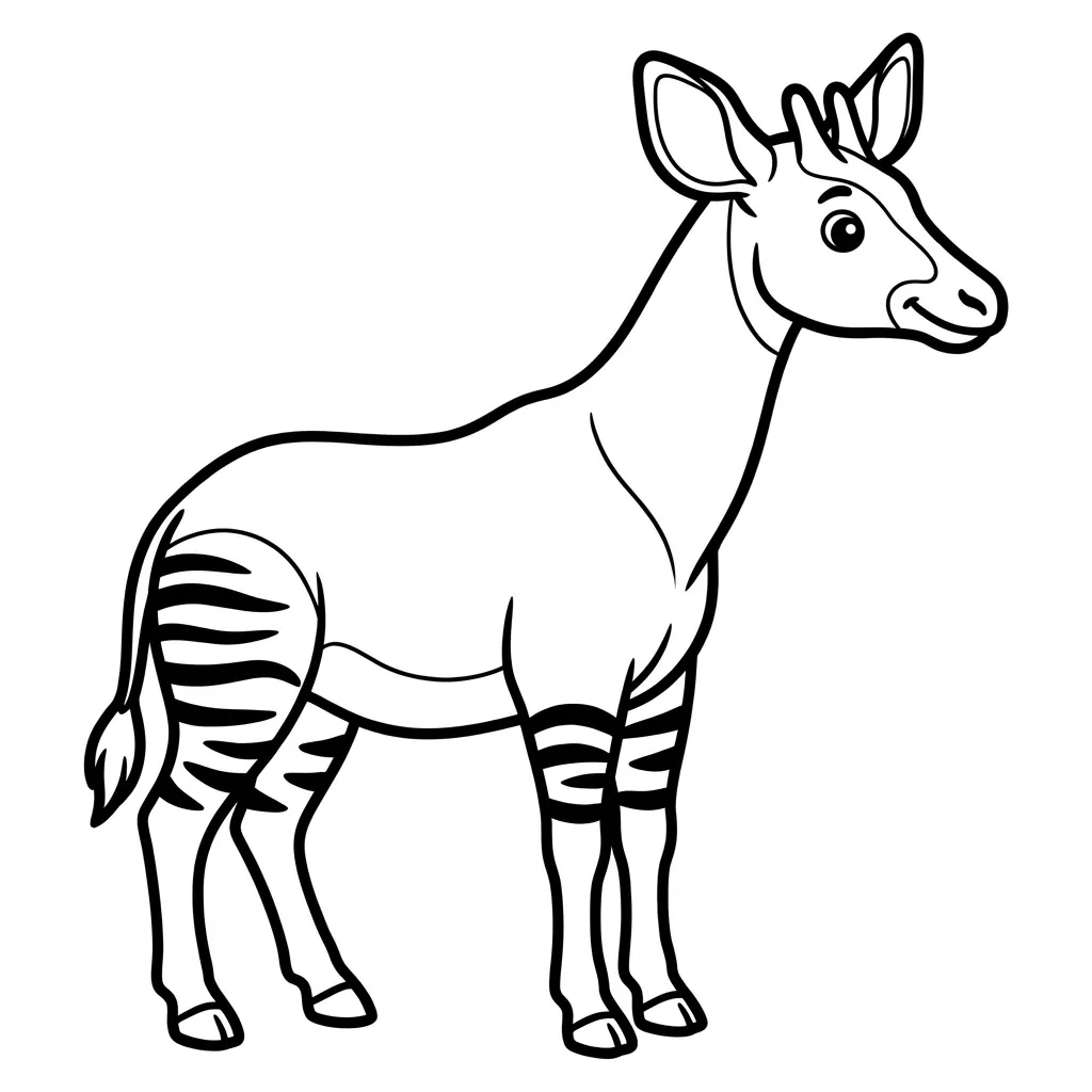 coloriage-okapi Page 6