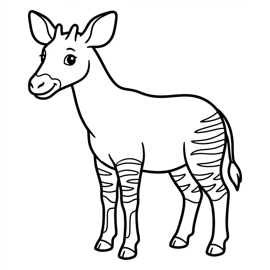 coloriage-okapi Page 7