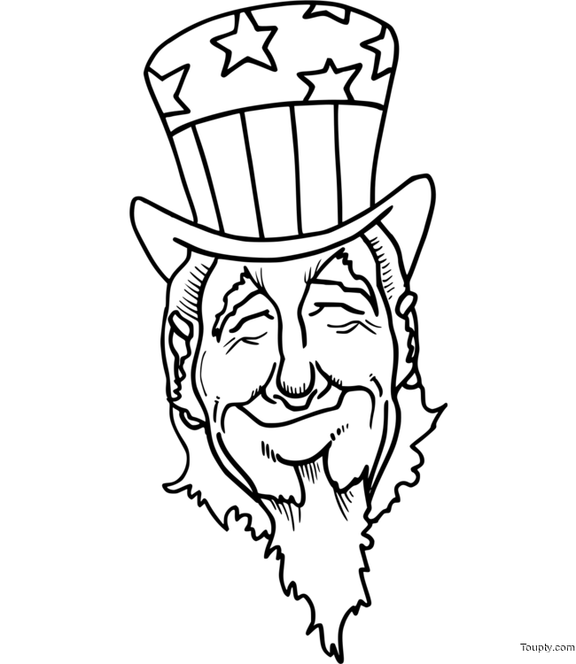 coloriage-oncle-sam Page 1