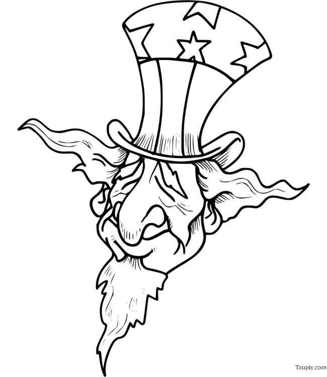 coloriage-oncle-sam Page 4