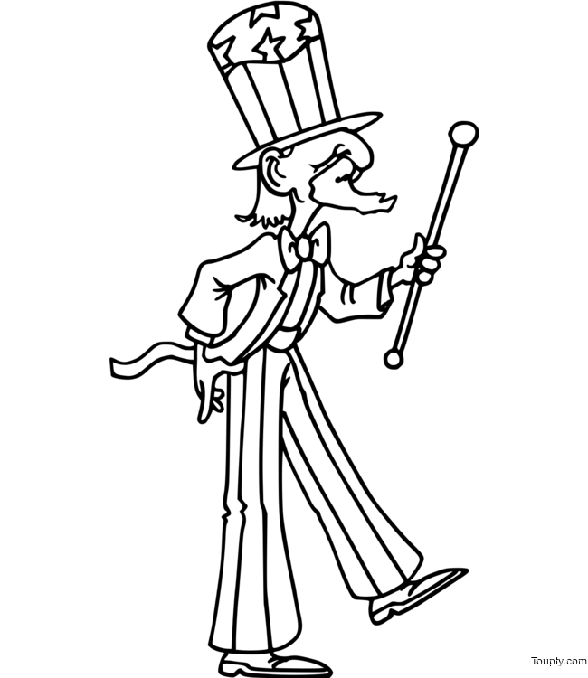 coloriage-oncle-sam Page 6