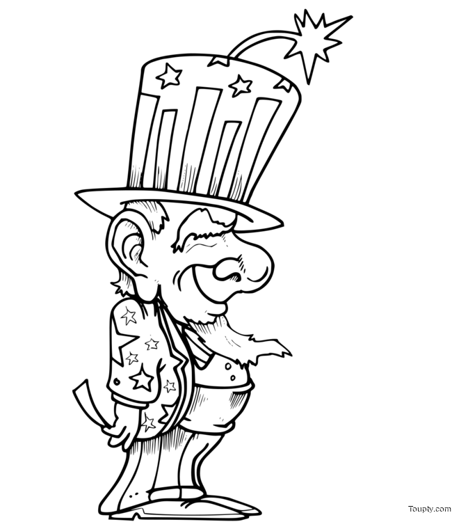 coloriage-oncle-sam Page 8