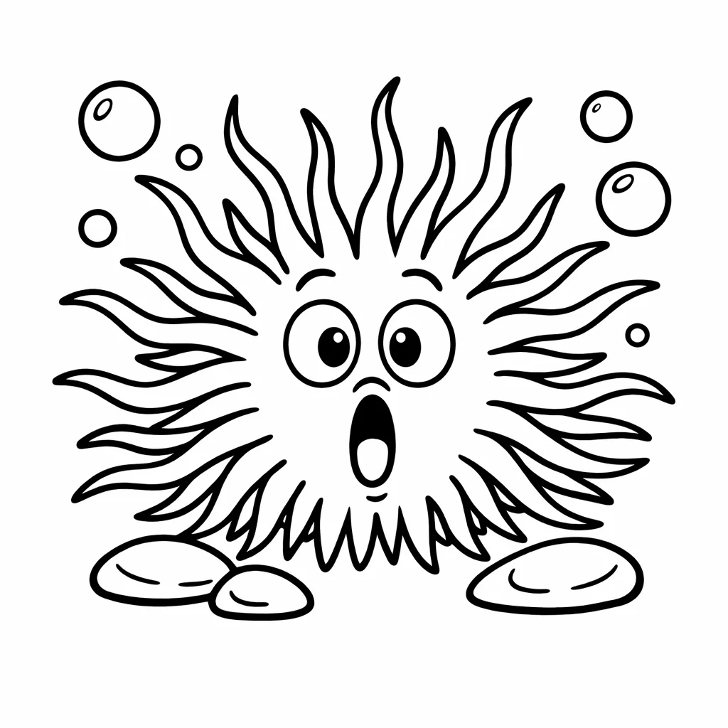 coloriage-oursin Page 1