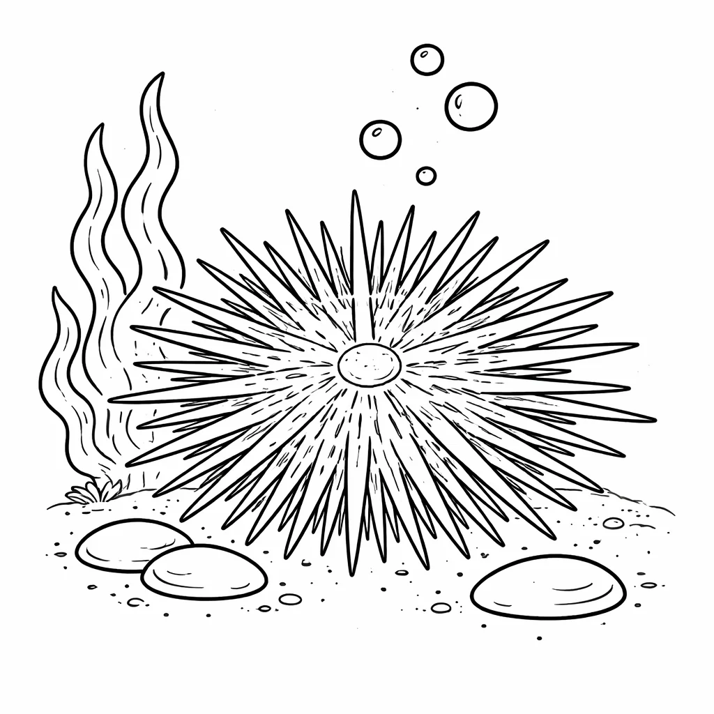 coloriage-oursin Page 7