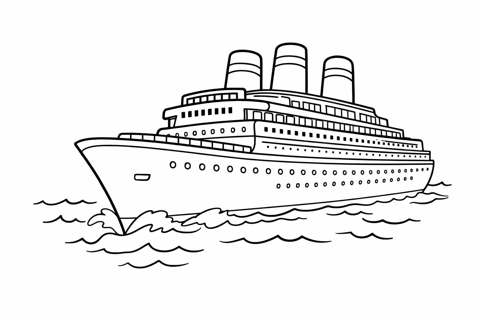 coloriage-paquebot Page 3