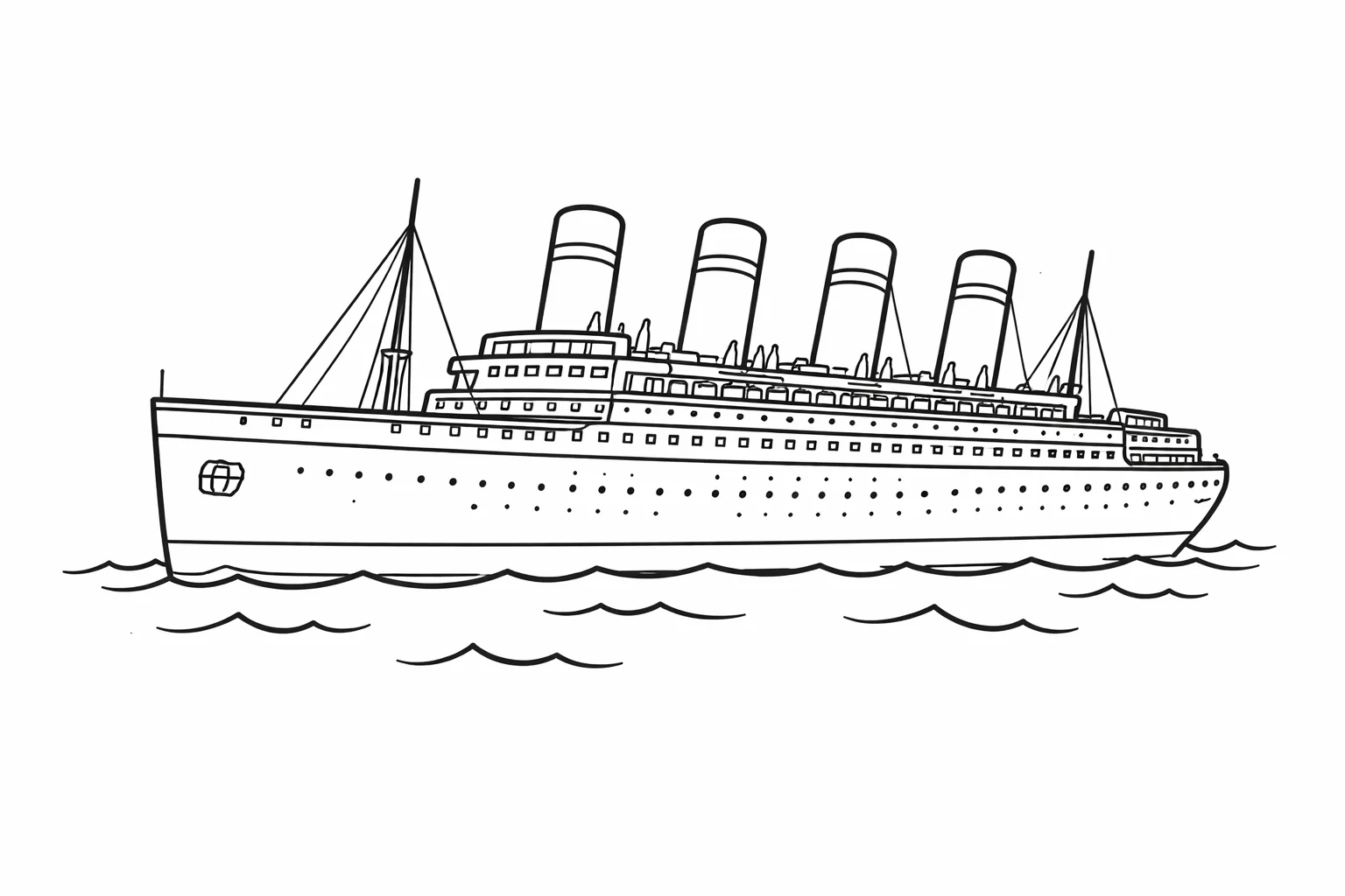 coloriage-paquebot Page 4