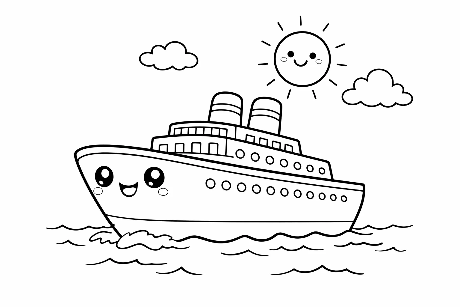 coloriage-paquebot Page 6