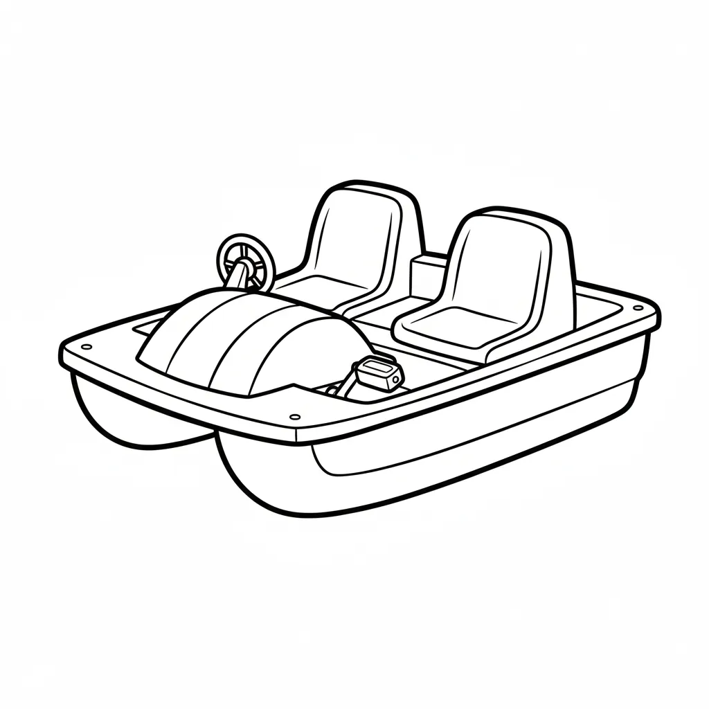 coloriage-pedalo Page 7