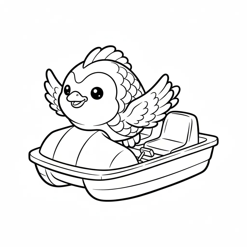 coloriage-pedalo Page 8