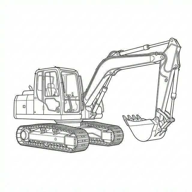 coloriage-pelleteuse Page 10