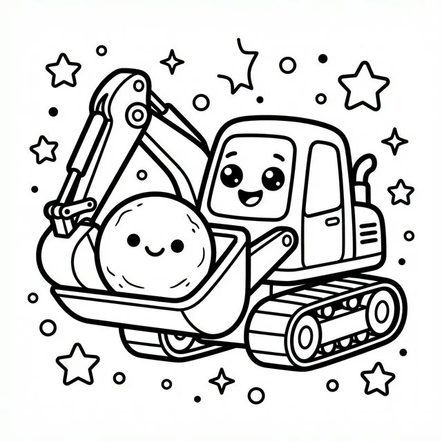 coloriage-pelleteuse Page 2