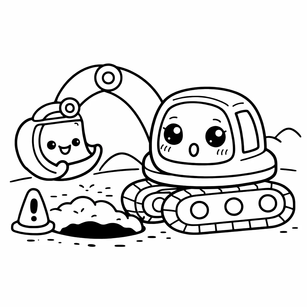 coloriage-pelleteuse Page 3